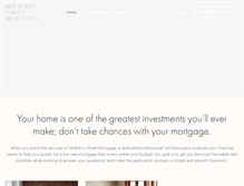 Tablet Screenshot of mulberrystreetmortgage.com